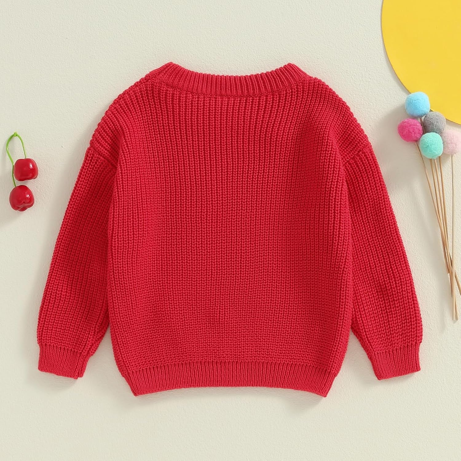 Baby Girl Boy Knit Sweater Blouse Pullover Sweatshirt Warm Crewneck Long Sleeve Tops for Infant Toddler - Nova Threads