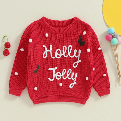 Baby Girl Boy Knit Sweater Blouse Pullover Sweatshirt Warm Crewneck Long Sleeve Tops for Infant Toddler - Nova Threads