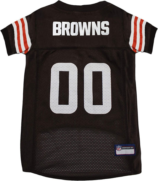 NFL Cleveland Browns Dog Jersey - Medium, Football Jersey Costume for Dogs - Nova Threads