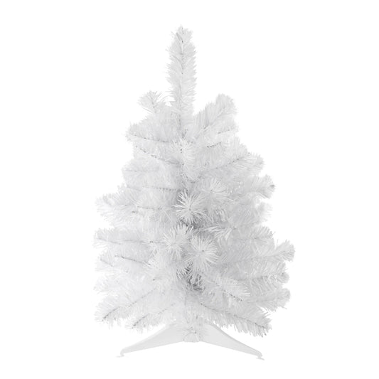 Medium Snow White Pine Artificial Christmas Tree - 18" - Unlit - Nova Threads