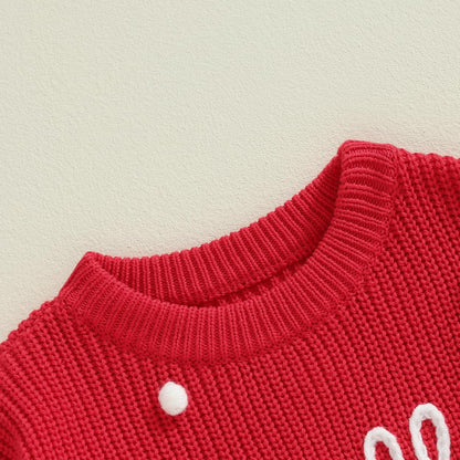 Baby Girl Boy Knit Sweater Blouse Pullover Sweatshirt Warm Crewneck Long Sleeve Tops for Infant Toddler - Nova Threads